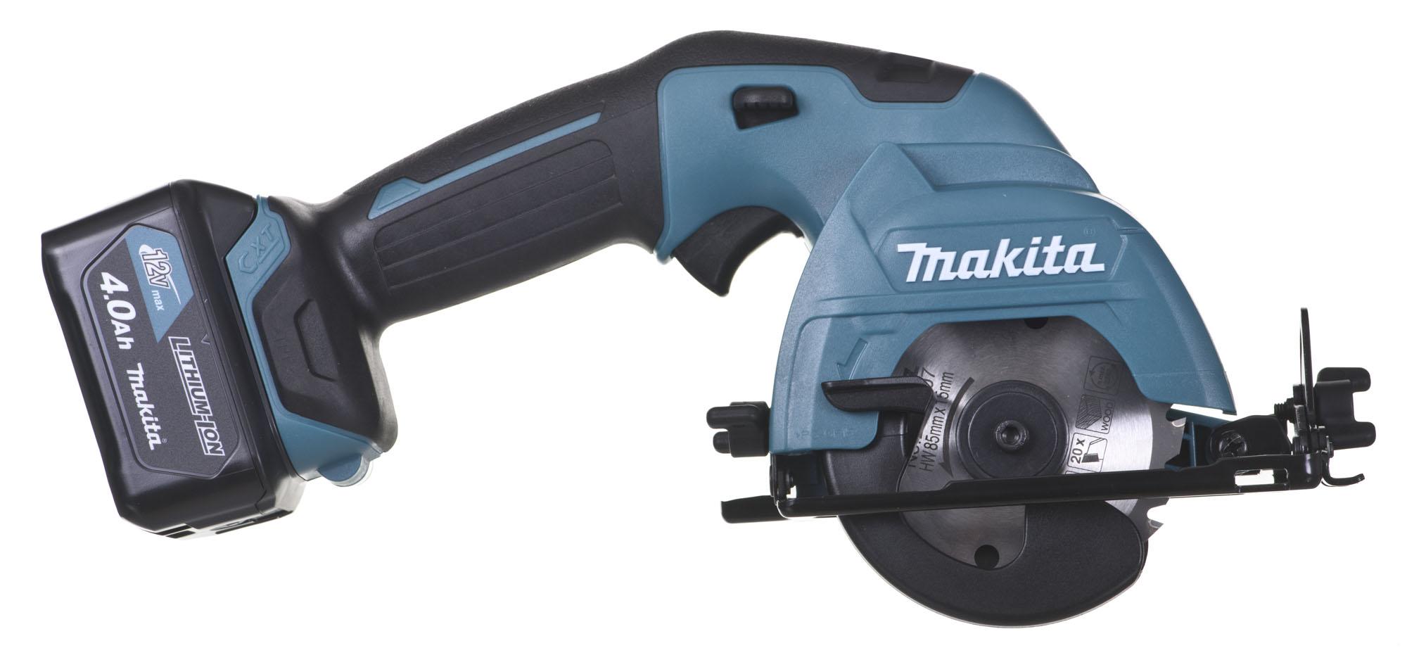 Akumuliatorinis diskinis pjūklas Makita HS301DSME; 12 V; 2x4,0 Ah akum.