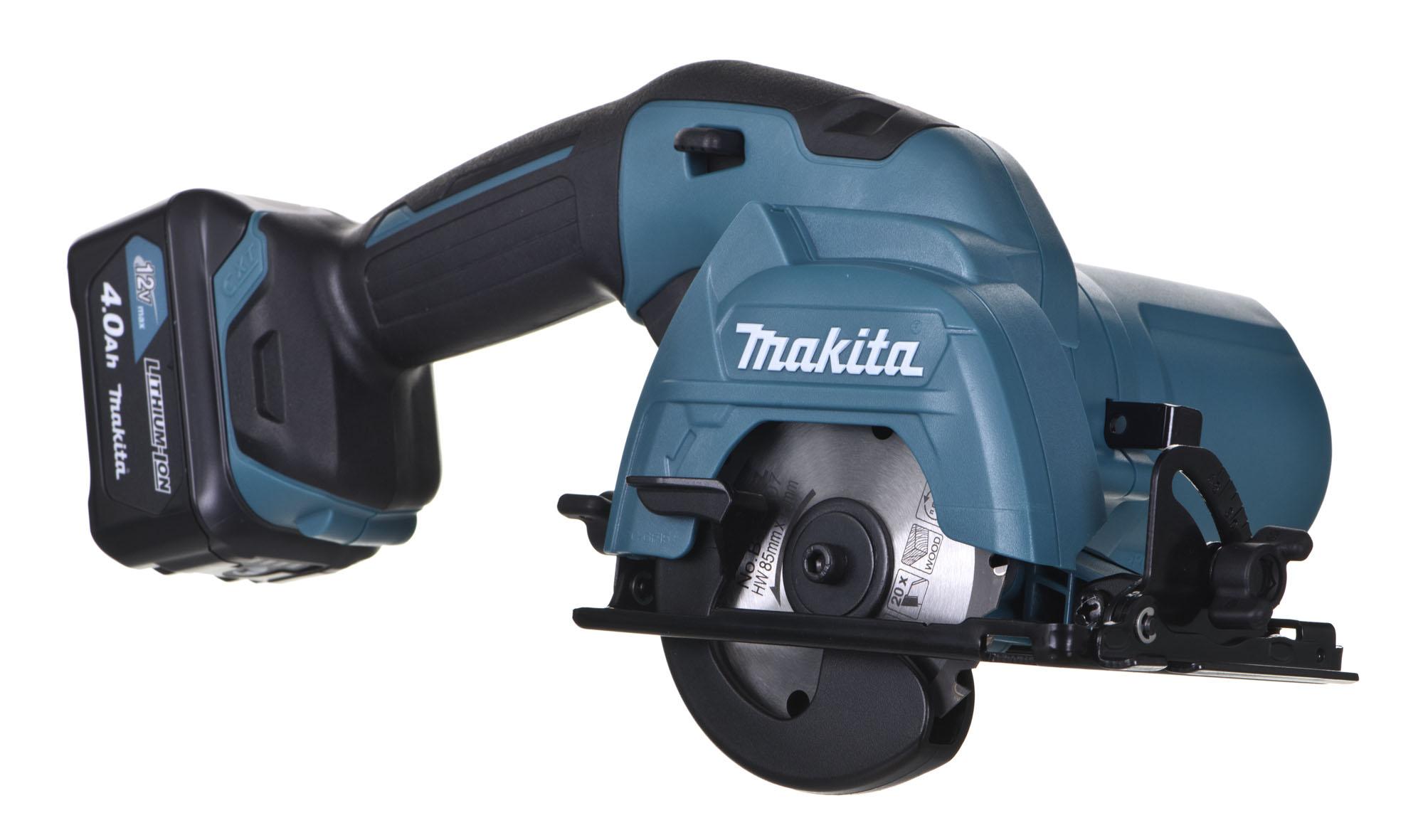 Akumuliatorinis diskinis pjūklas Makita HS301DSME; 12 V; 2x4,0 Ah akum.