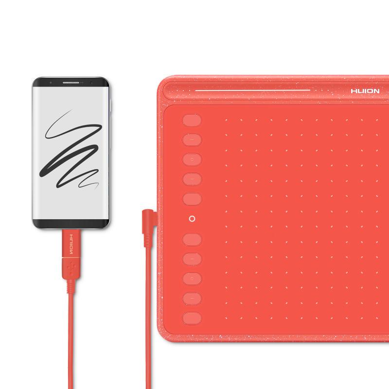 Huion HS611 Raudona
