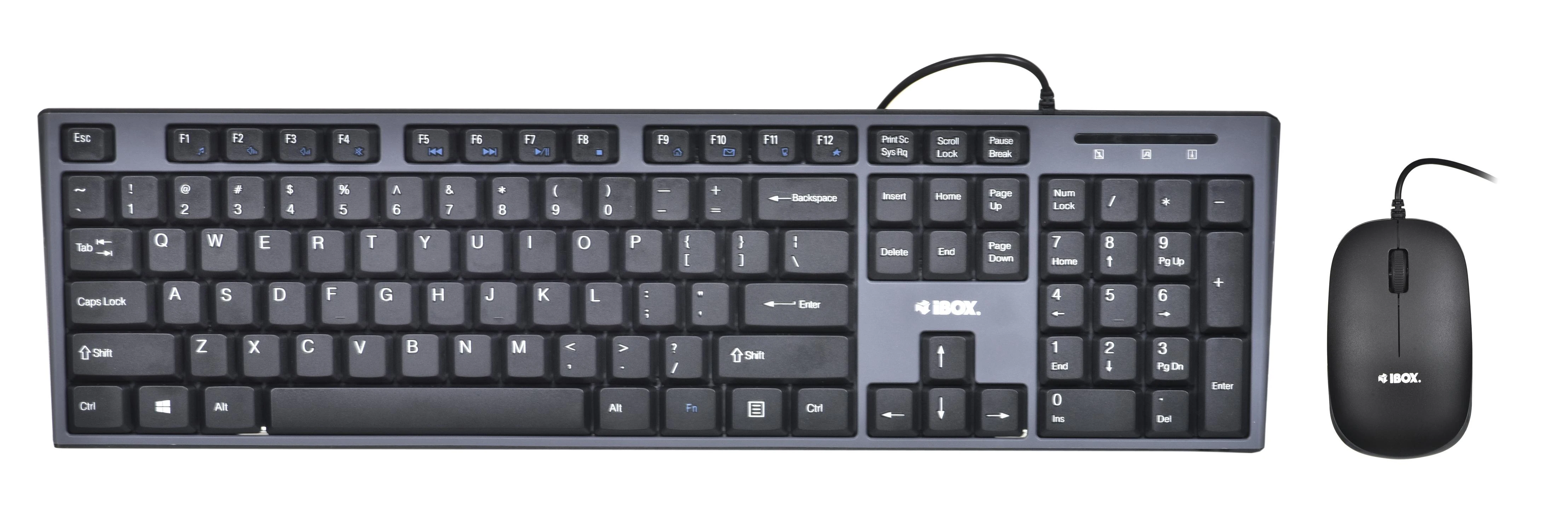 IBOX IKMS606 I-BOX DESKTOP KIT Klaviatūra ir pelė