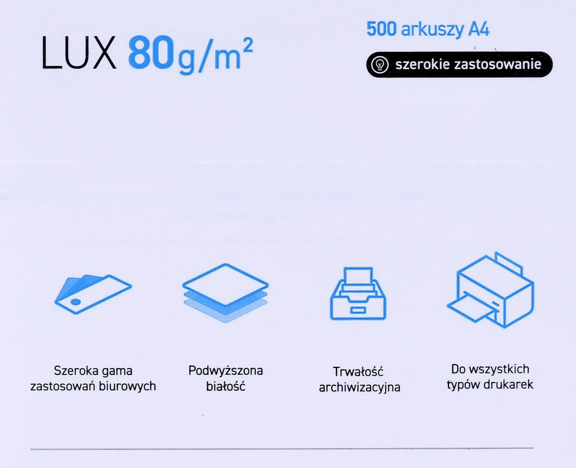 Igepa Spausdinimo Popierius - POLLUX A4 80g/m² 500 Lapų Matinis Baltas