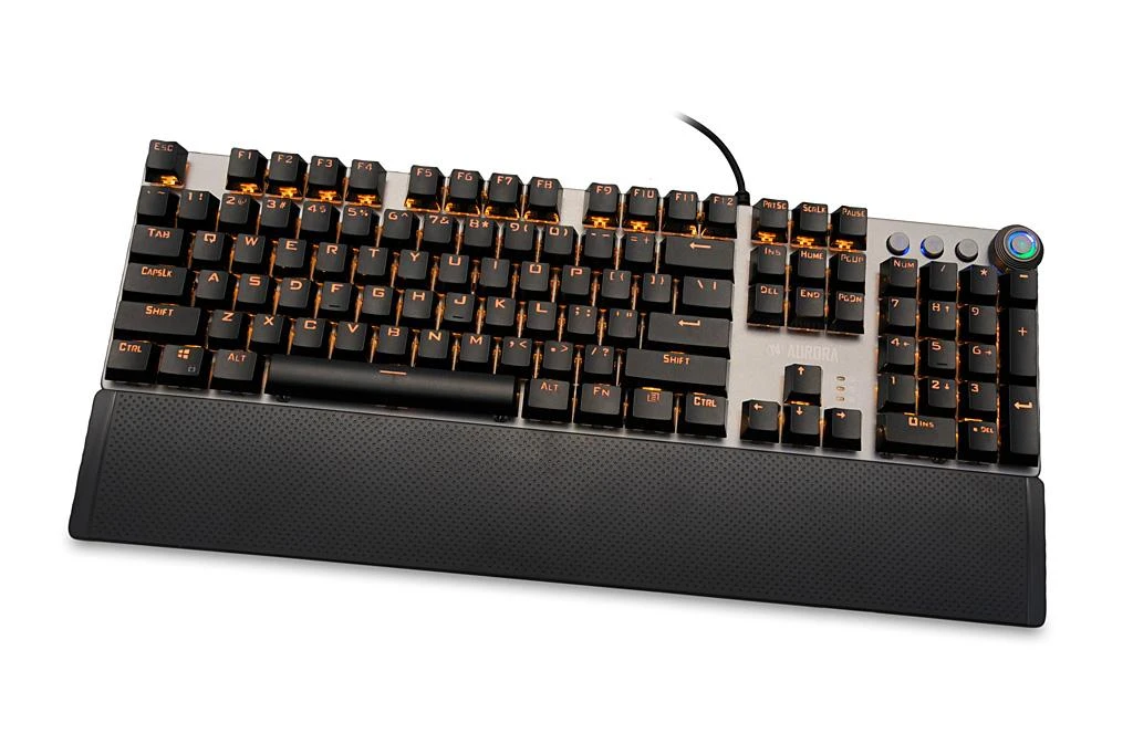 Mechaninė žaidimų klaviatūra IBOX AURORA K-4 IKGMK4, su pašvietimu, US išdėstymas, KRGD Red Switch
