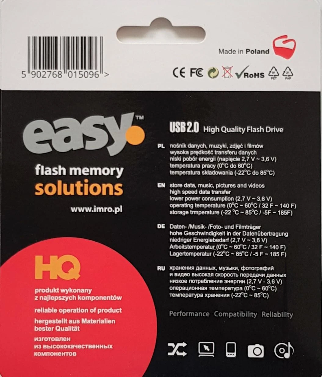 IMRO pendrive EASY (ECO) 64GB USB2.0