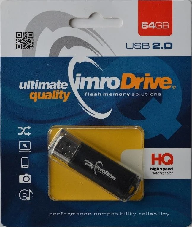 Wolbar IMRO pendrive Juodas 64GB USB2.0