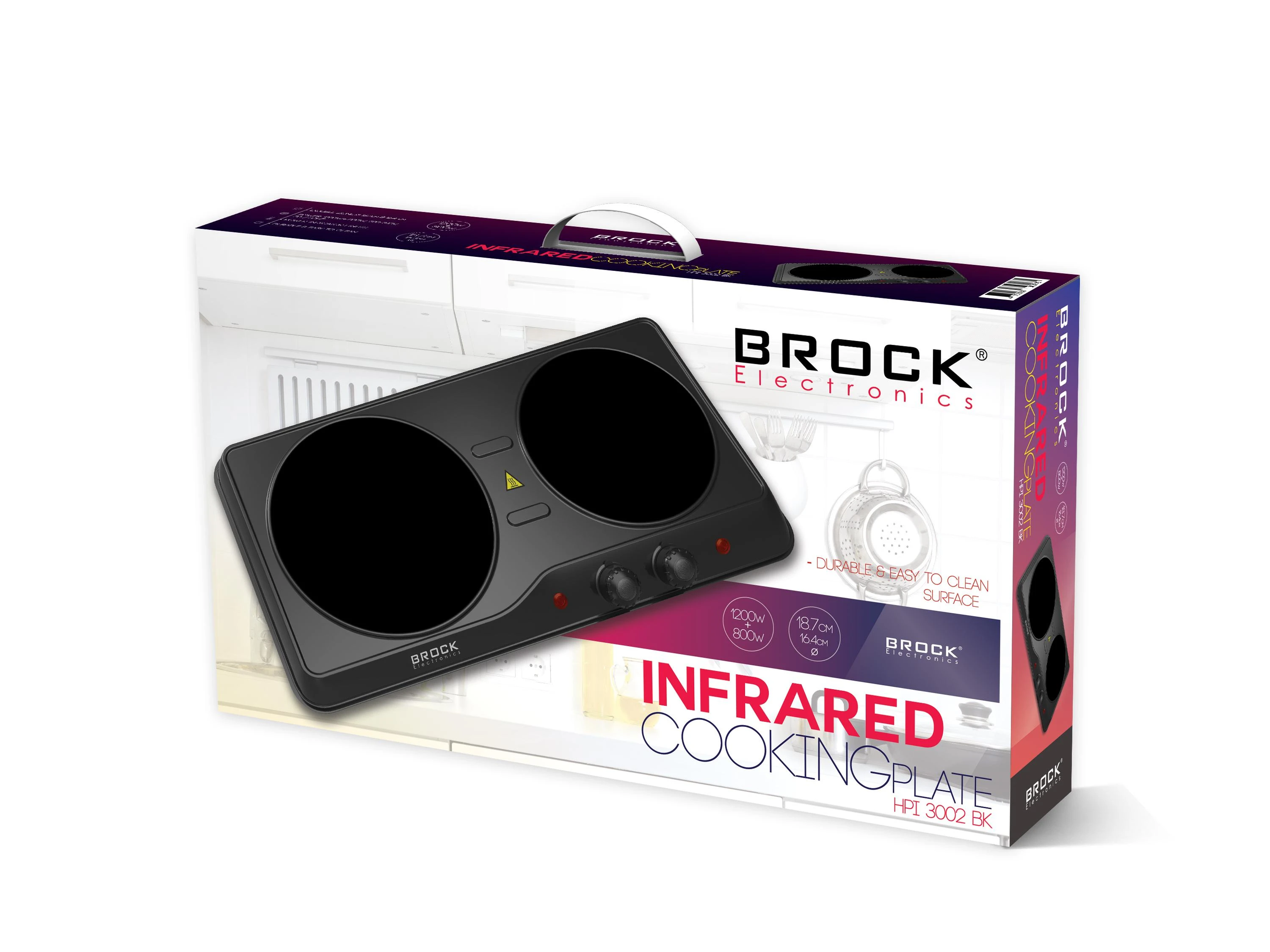 Infraraudonųjų spindulių viryklė Brock HPI 3002
