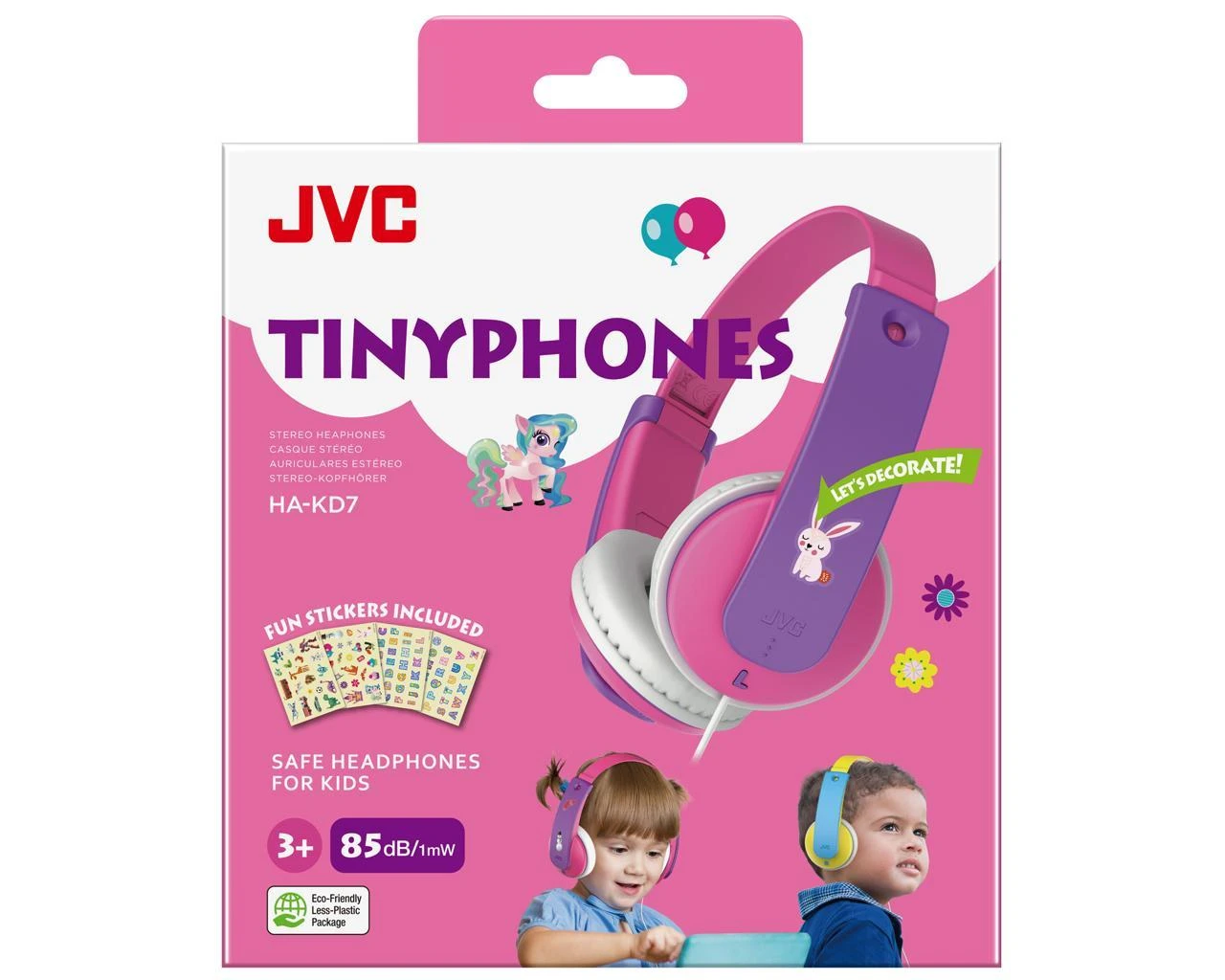 JVC HA-KD7-P-E Ausinės Kaklo raištis Rožinė