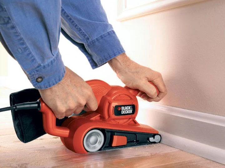 Black & Decker Juodas + DECKER DIRŽINIS ŠLIUOTUVAS 720 W 75 x 457 mm KA86
