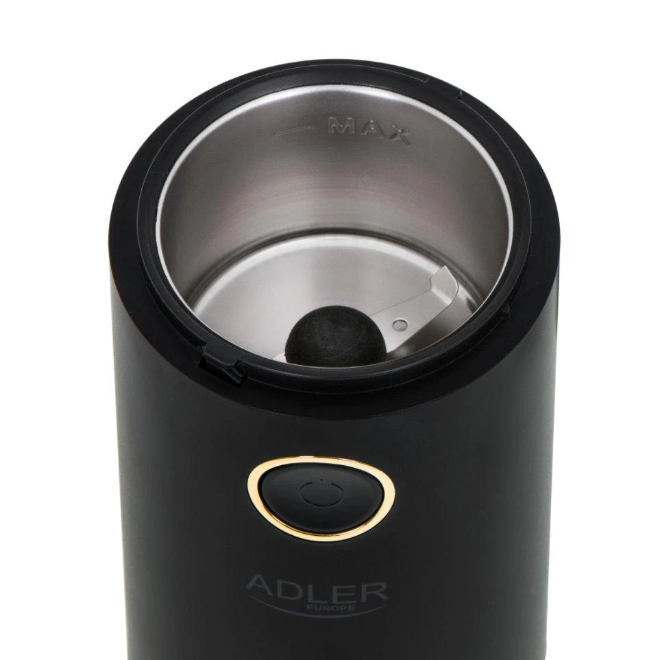 Kavamalė Adler | Kavos malūnas | AD 4446bg | 150 W | Kavos pupelių talpa 75 g | Juodas