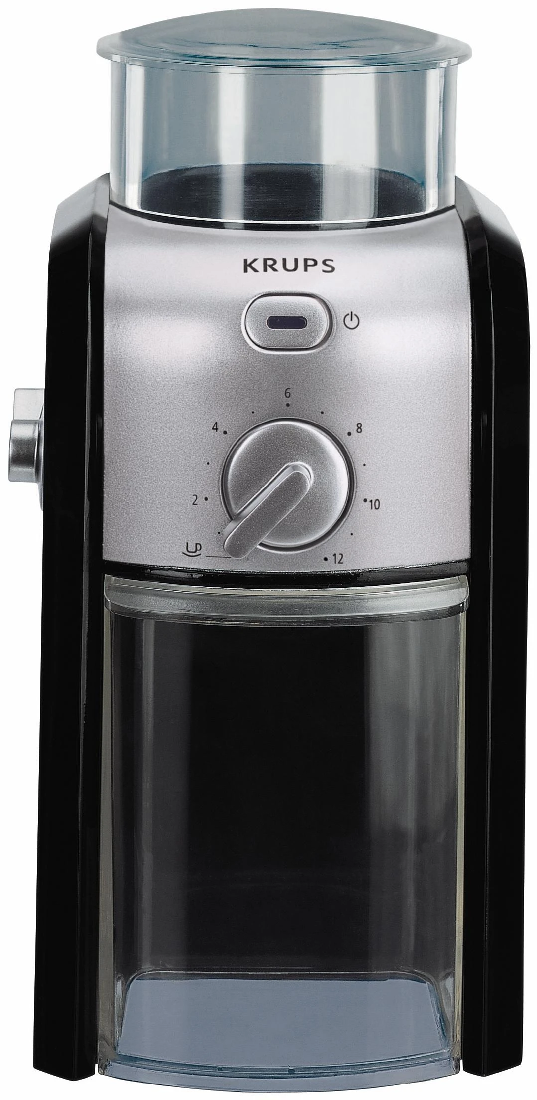 Kavamalė Grinder electric for coffee Krups GVX242 (110W, grinding, juodos spalvos, sidabrinis color)