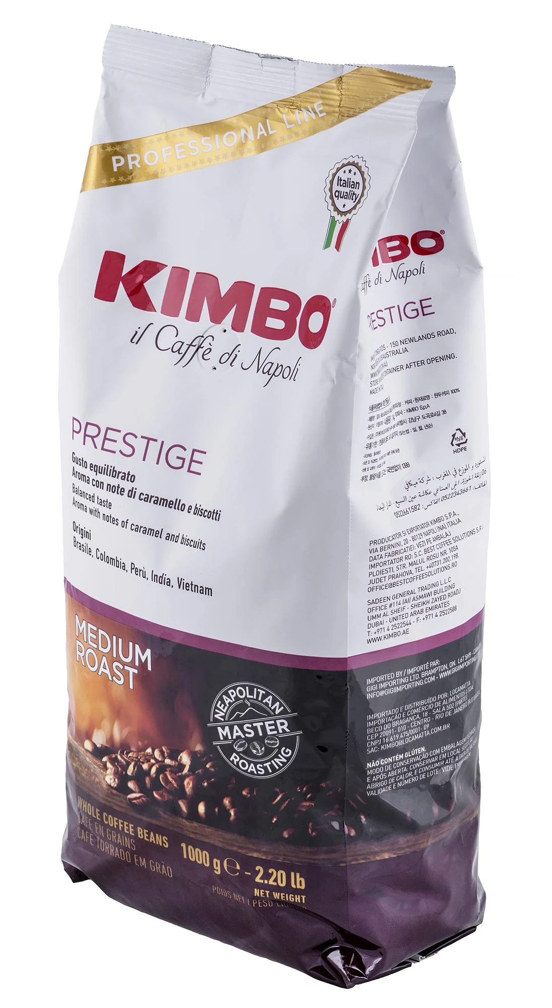 Javų kava Kimbo Espresso Bar Prestige 1kg