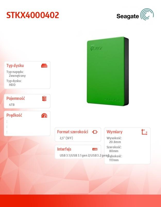 Kietasis diskas „Seagate“ „XBOX“ diskas, 4 TB