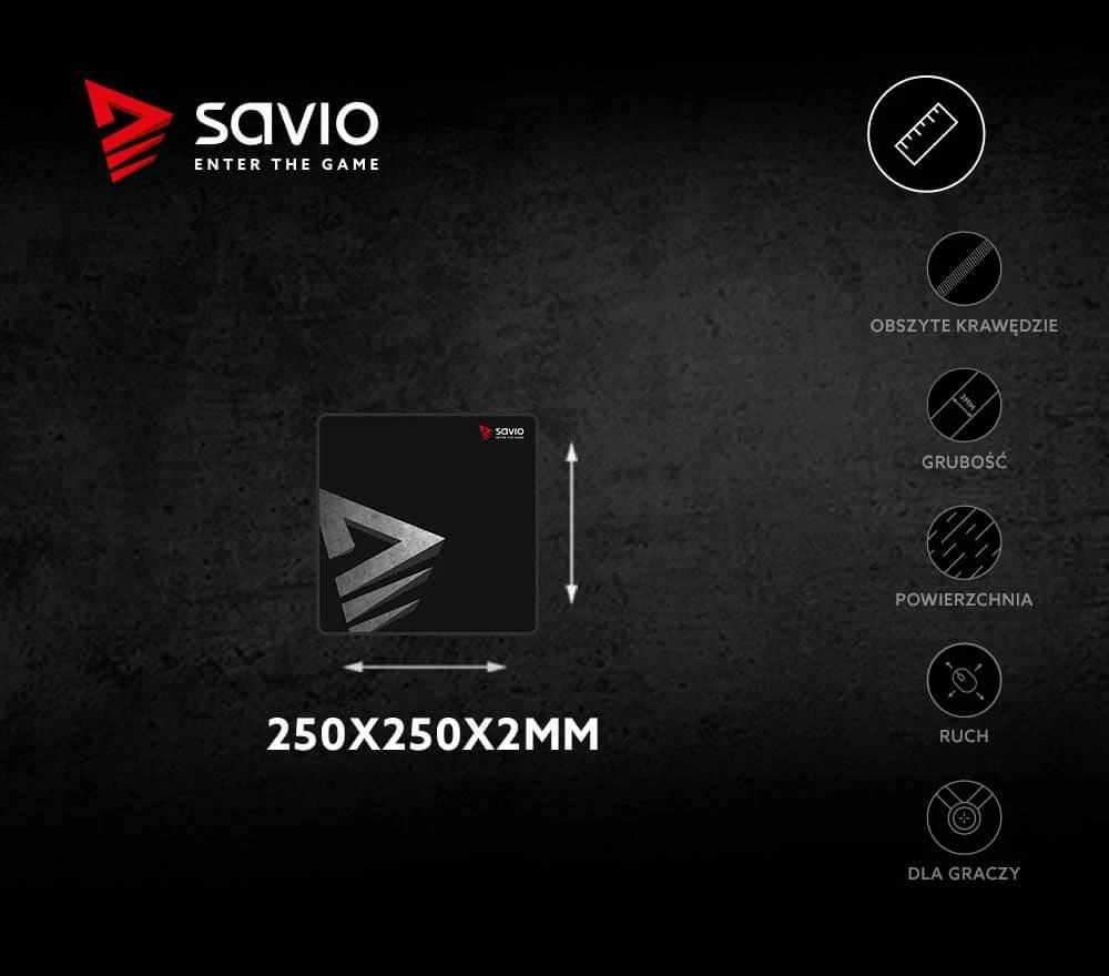 Žaidimų Pelės Kilimėlis - Savio Precision Control S