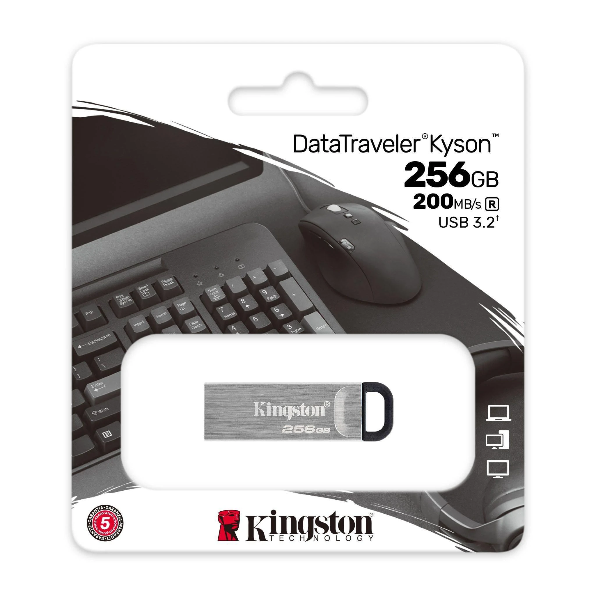 USB laikmena Kingston DataTraveler Kyson 256GB USB 3.2 Gen 1