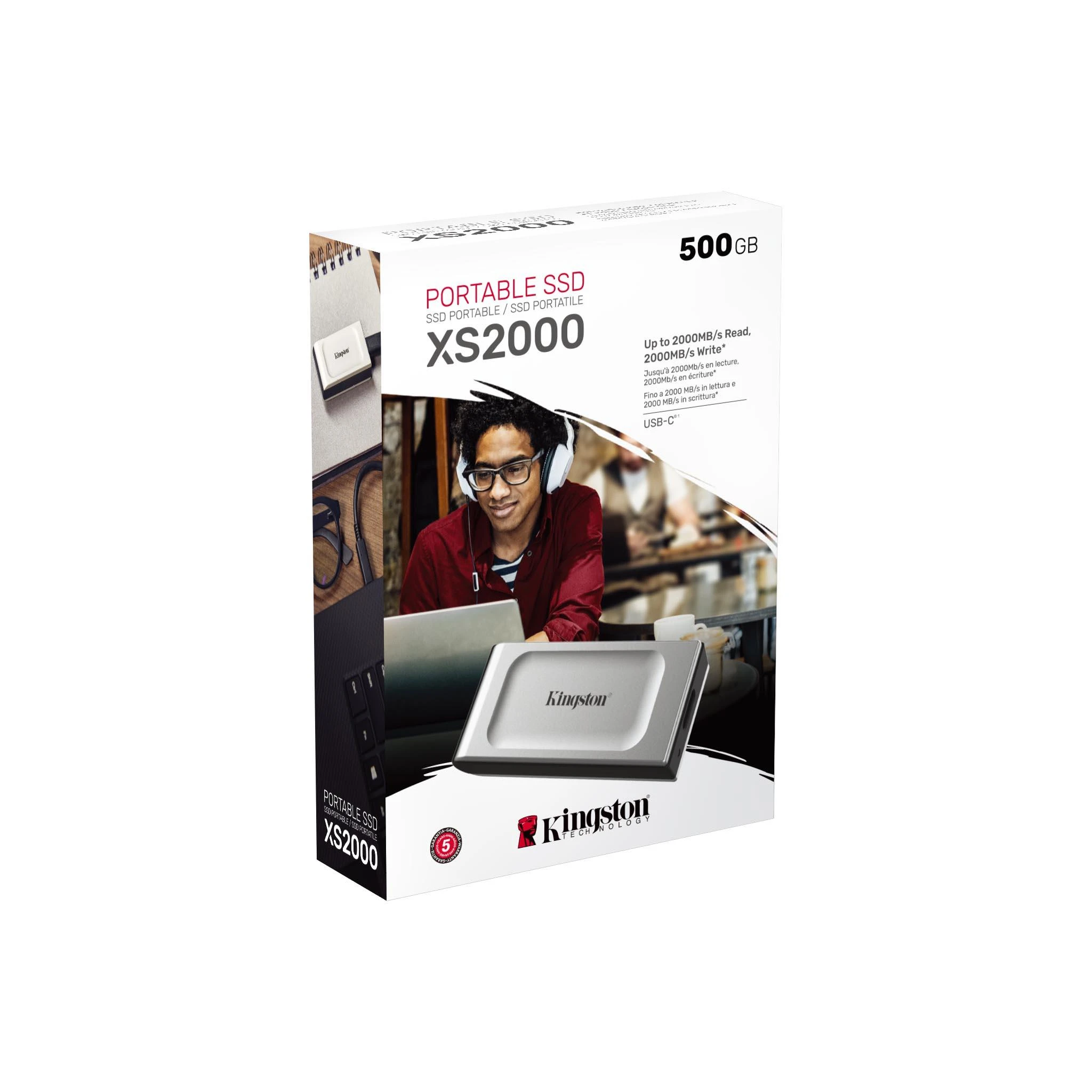 Kietasis diskas KINGSTON XS2000 PORTABLE SSD 500GB USB3.2