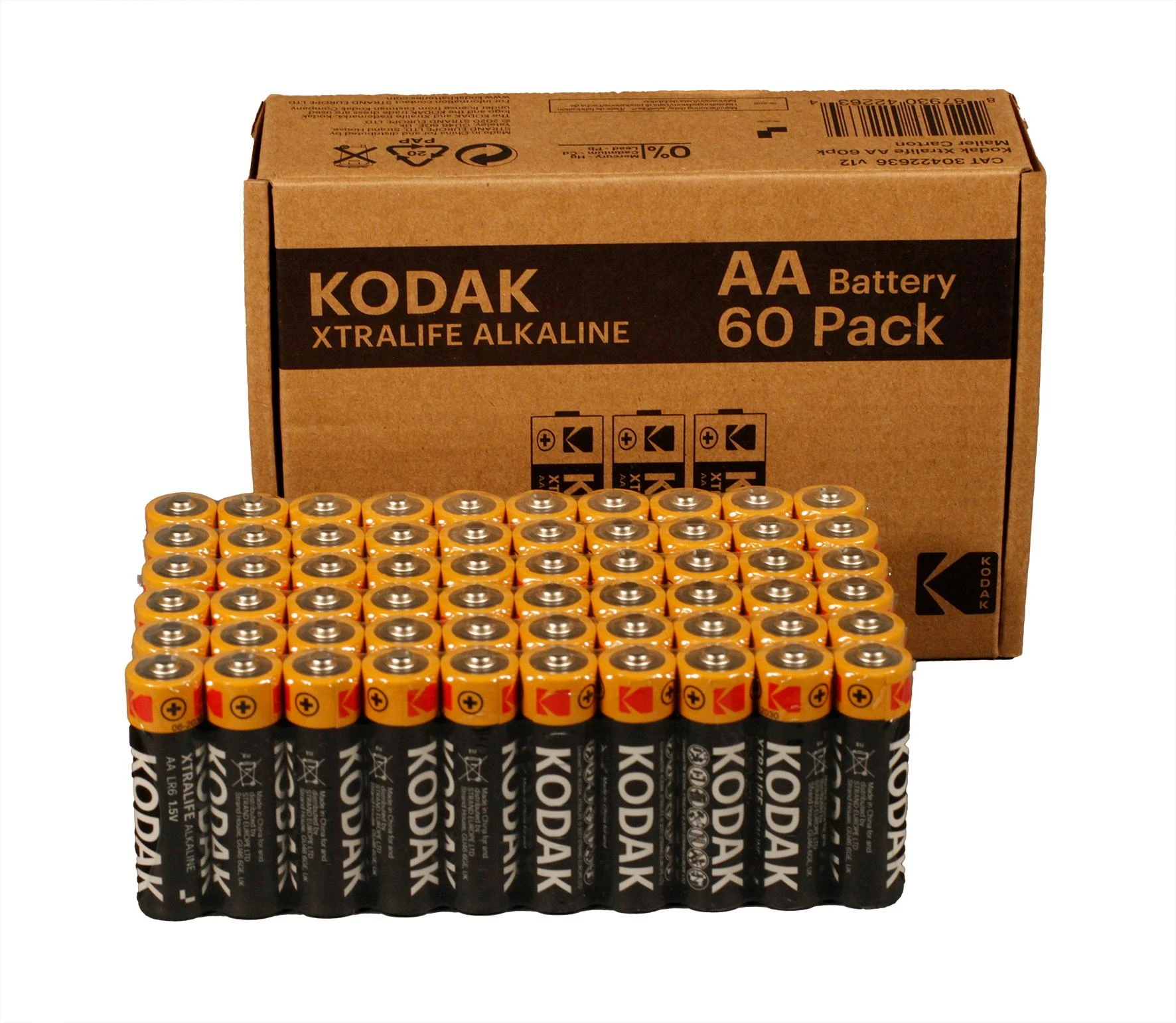 Kodak Xtralife AA 60 vienetų pakuotė