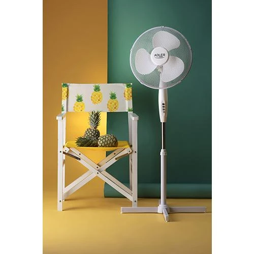 Ventiliatorius Adler AD 7305,  90W, 40cm (Baltas)