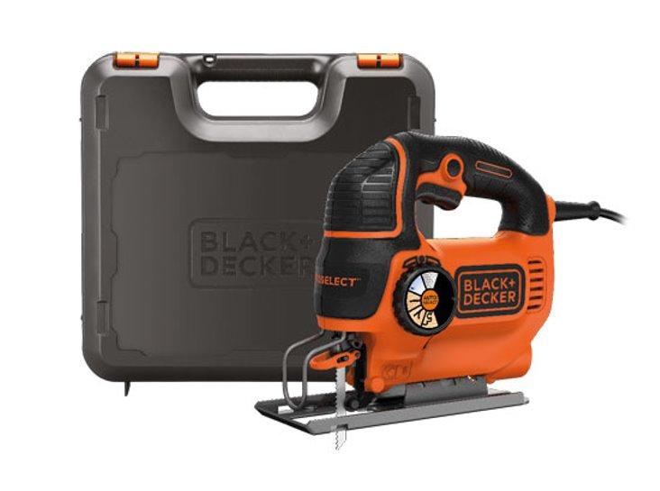 Black & Decker Siaurapjūklis KS801SEK 80 mm 550 W, Kitbox, Juodas & Decker