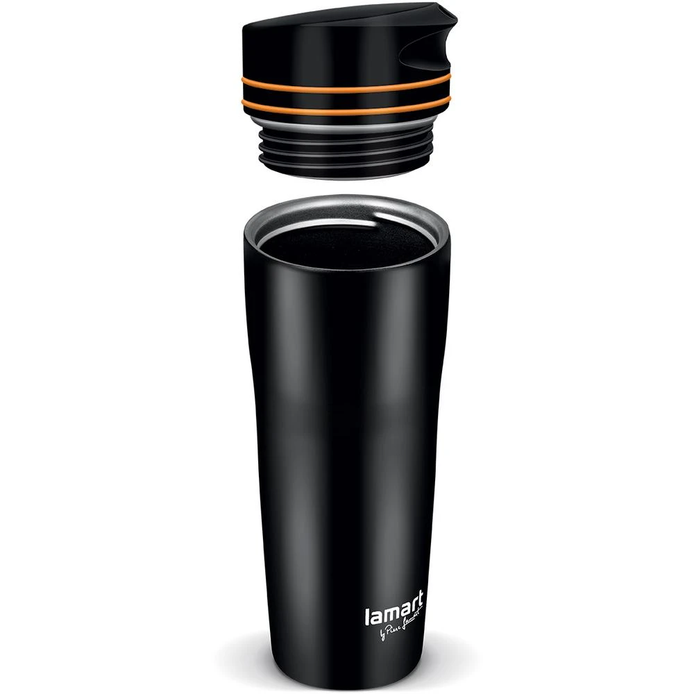 Termo gertuvė 360ml juoda/oranž.LT4051 Lamart