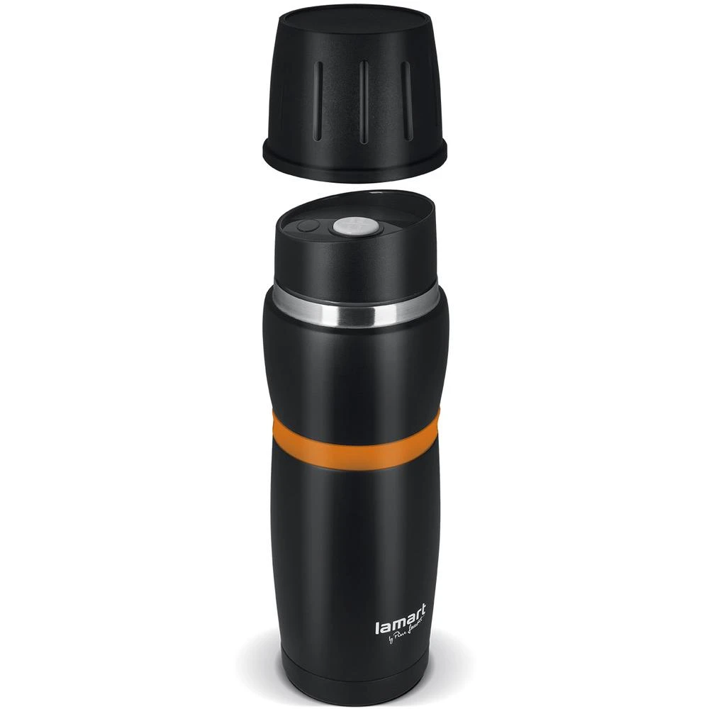 Lamart termosas 0,48L juodas/oranž. LT4054