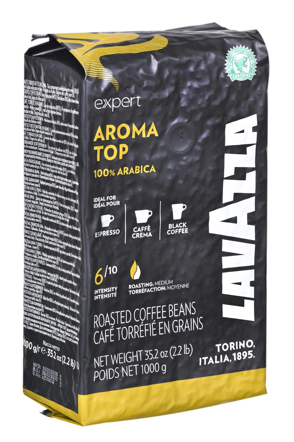 Lavazza Aroma Top kavos pupelės 1kg