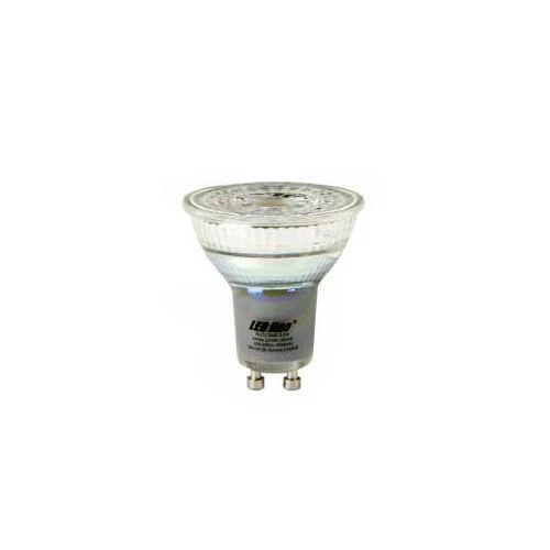 Lemputė LED GU10 230V 5.5W 345lm šiltai balta 2200K-3000K pritemdoma, šviesa šiltėja, LED line