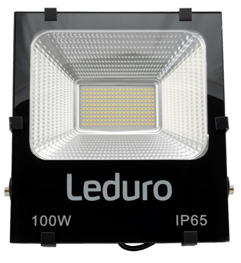 Lempa|LEDURO|Energijos sąnaudos 100 vatų|Šviesos srautas 12000 liumenų|4500 K|Spindulio kampas 100 laipsnių|46601
