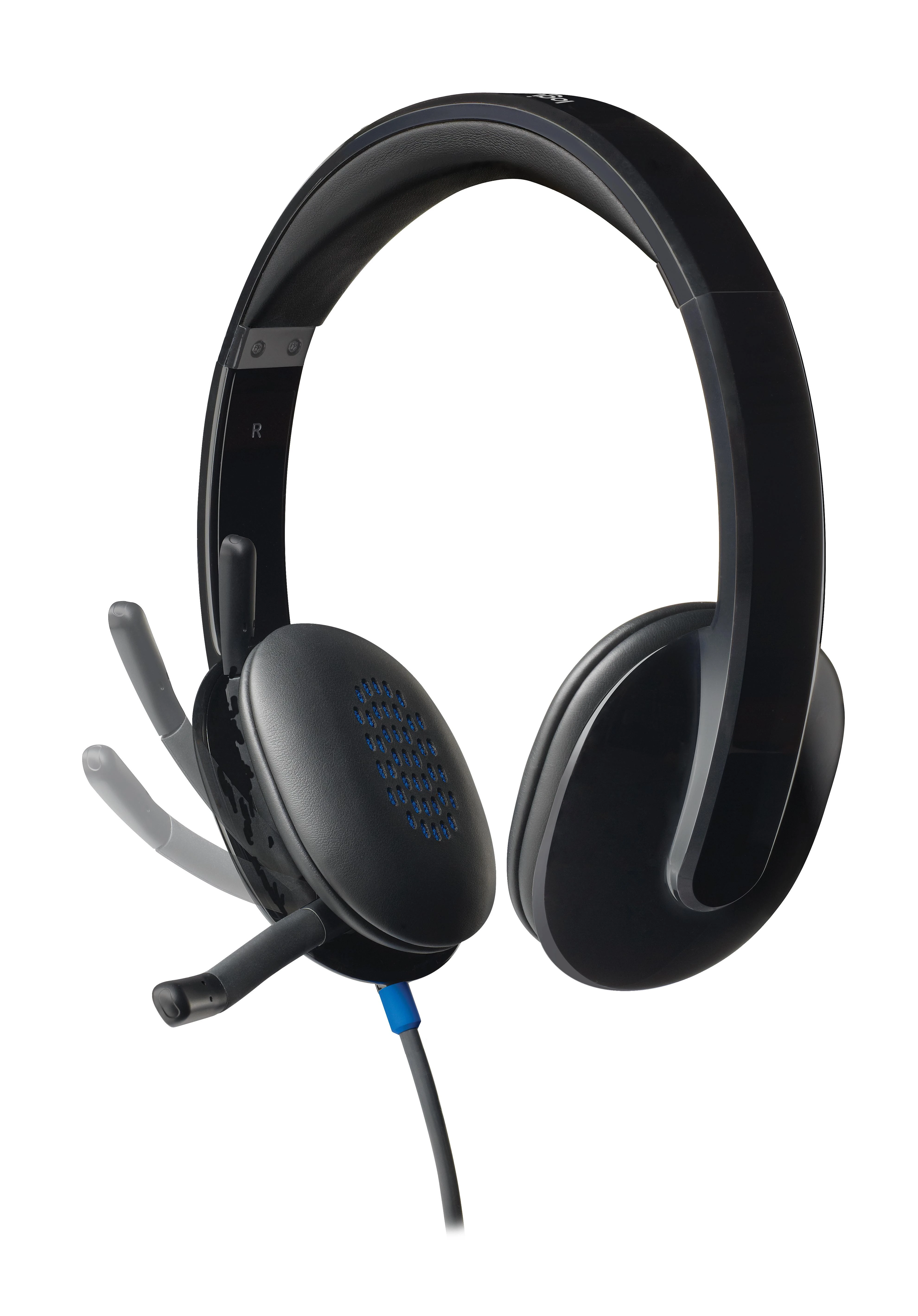 Universalios Ausinės Logitech H540 su USB jungtimi ir triukšmą slopinančiu mikrofonu