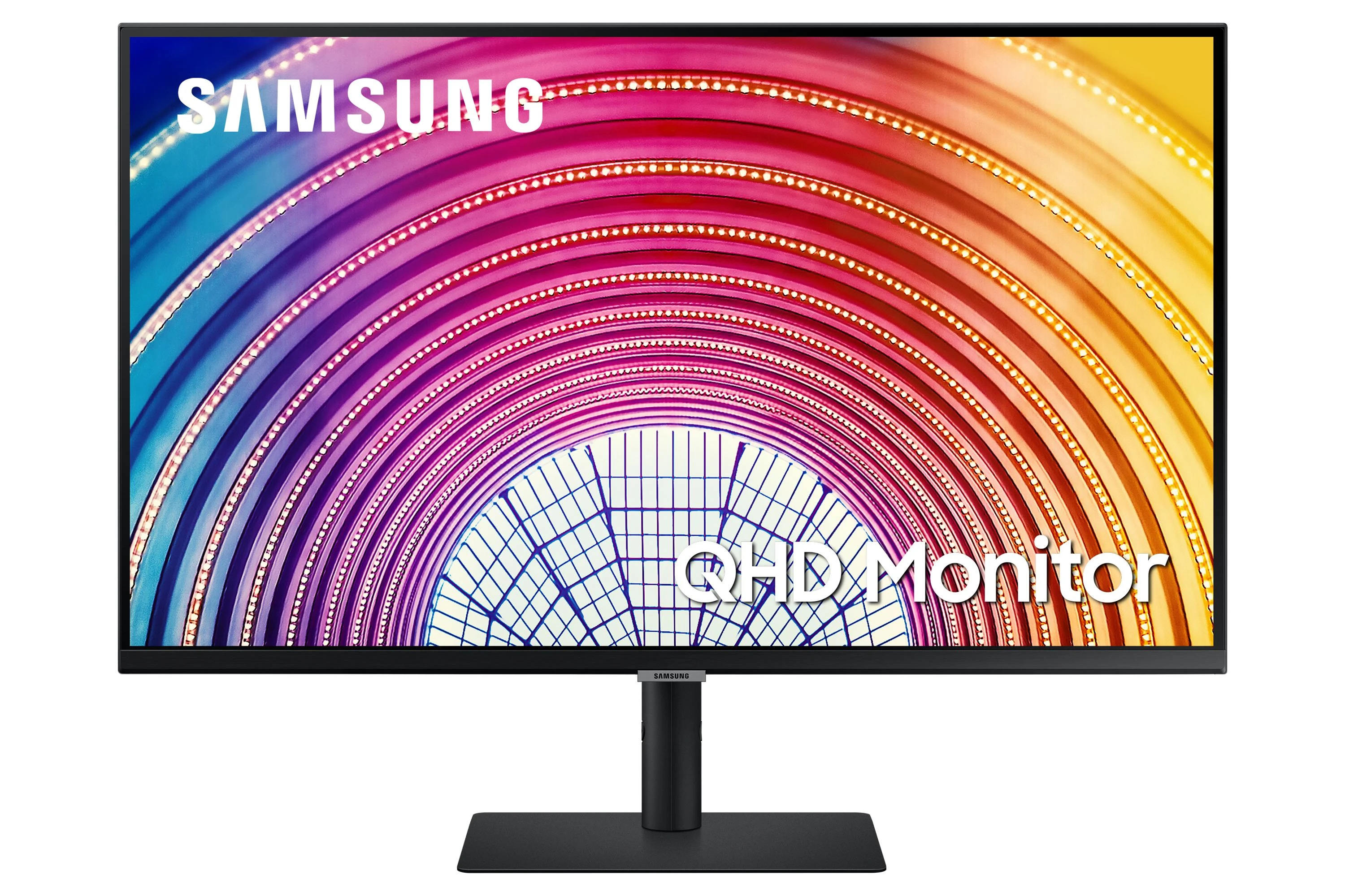 Monitorius „Samsung S32A600“ 32 colių berėmis ekranas, 16:9, 2560x1440, VA, 4 ms, HDR10, HAS / Pasukamas / Pakreipiamas, 130 mm, HDMI / DP, USB3.0 šakotuvas, VESA 100
