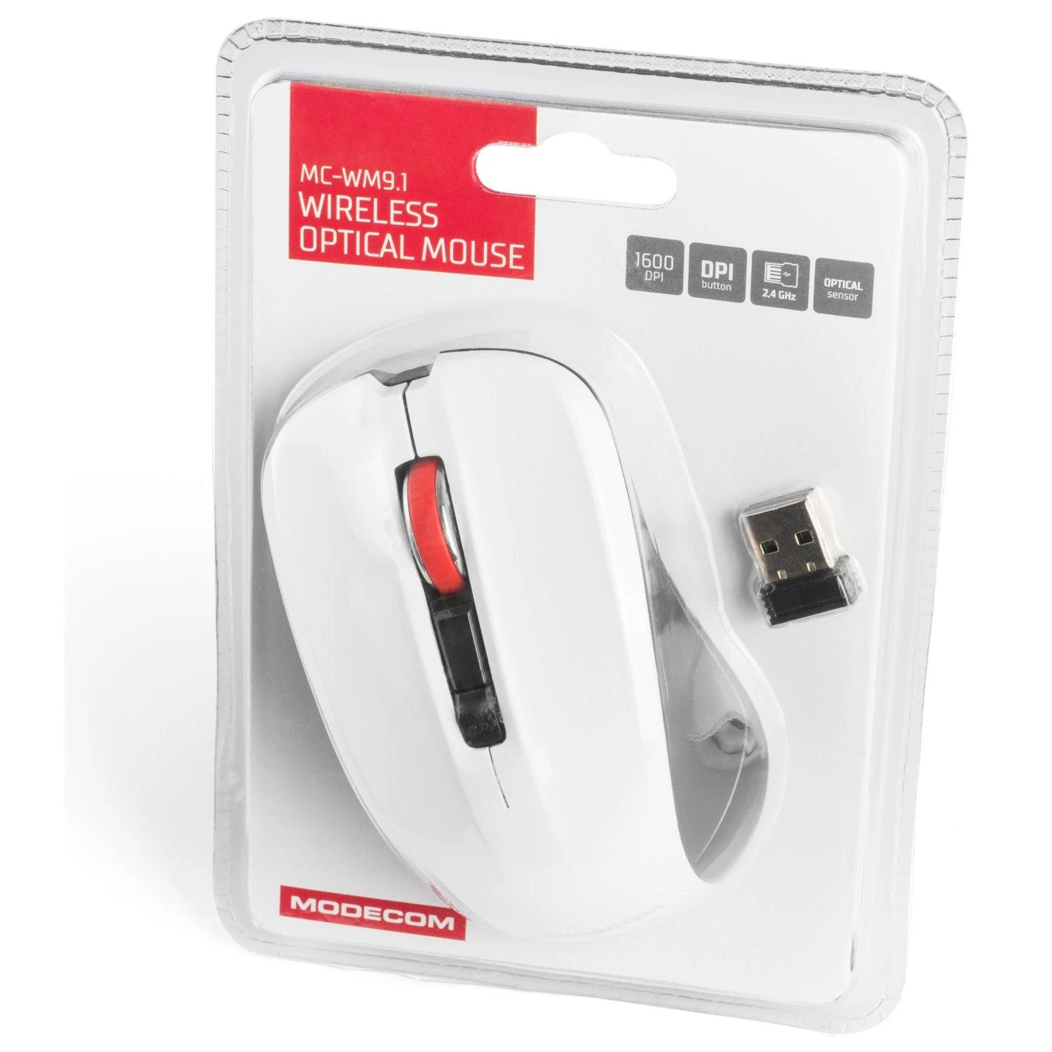 Belaid.pelė Modecom MC-WM9.1 juod./balt