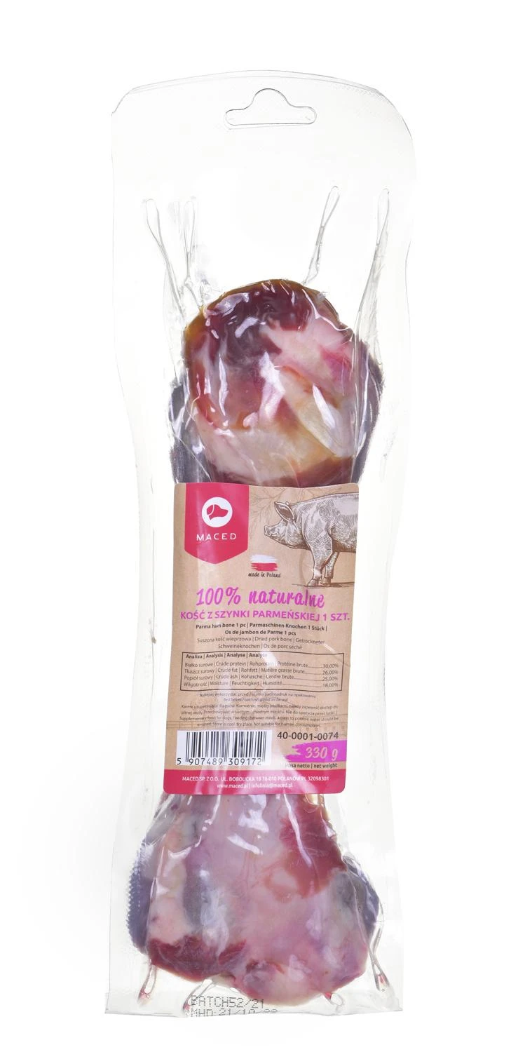 MACED Parmos kumpio kaulas - šunims skirtas kramtukas - 330 g