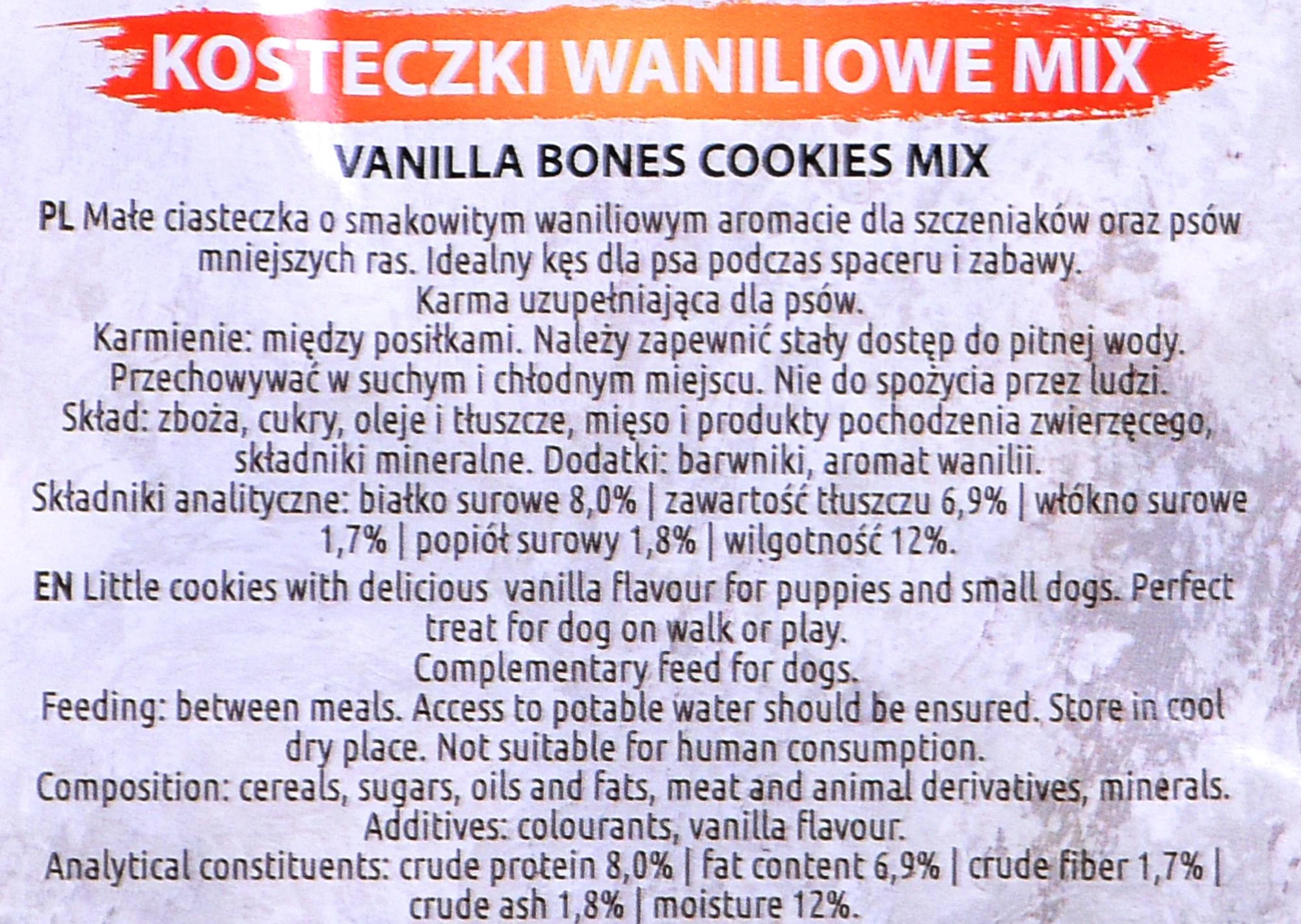 MACED Bones Cookies Vanilla Mix - skanėstas šunims - 1kg