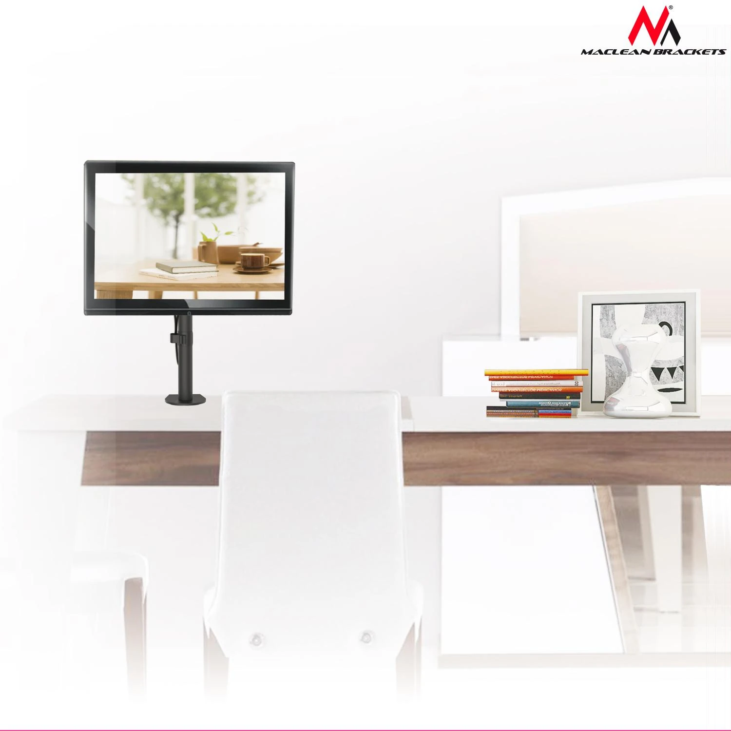 Laikiklis MACLEAN MC-751 Maclean MC-751 monitorius desk bracket 13-32 8kg vesa 75x75, 100x100