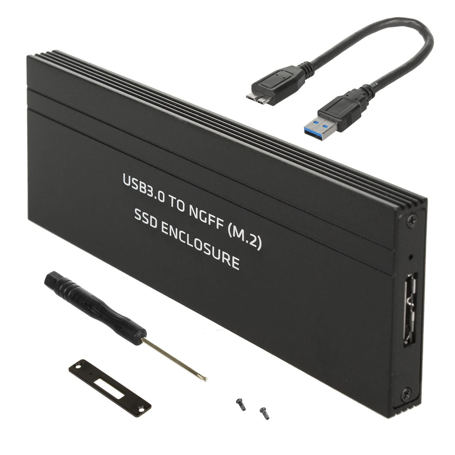 Maclean MCE582 SSD dėklo adapteris SSD M.2, NGFF, USB 3.0, dydžiai 2230/2240/2260/2280, aliuminio korpusas,