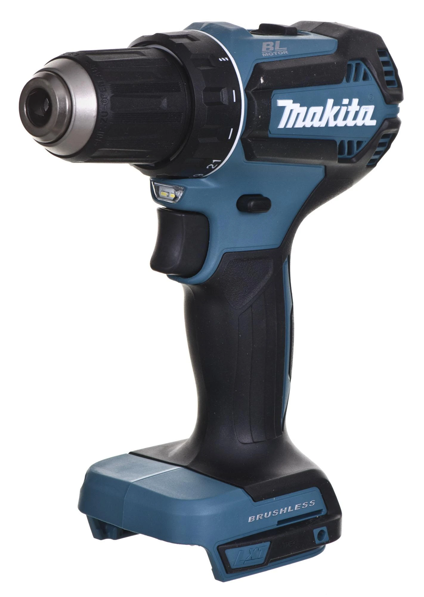 Makita DDF485Z Akumuliatorinis gręžtuvas, 18 V, 50/25 Nm, 1,7kg, LED, BL-motor, Be akumuliatorių ir kroviklio!