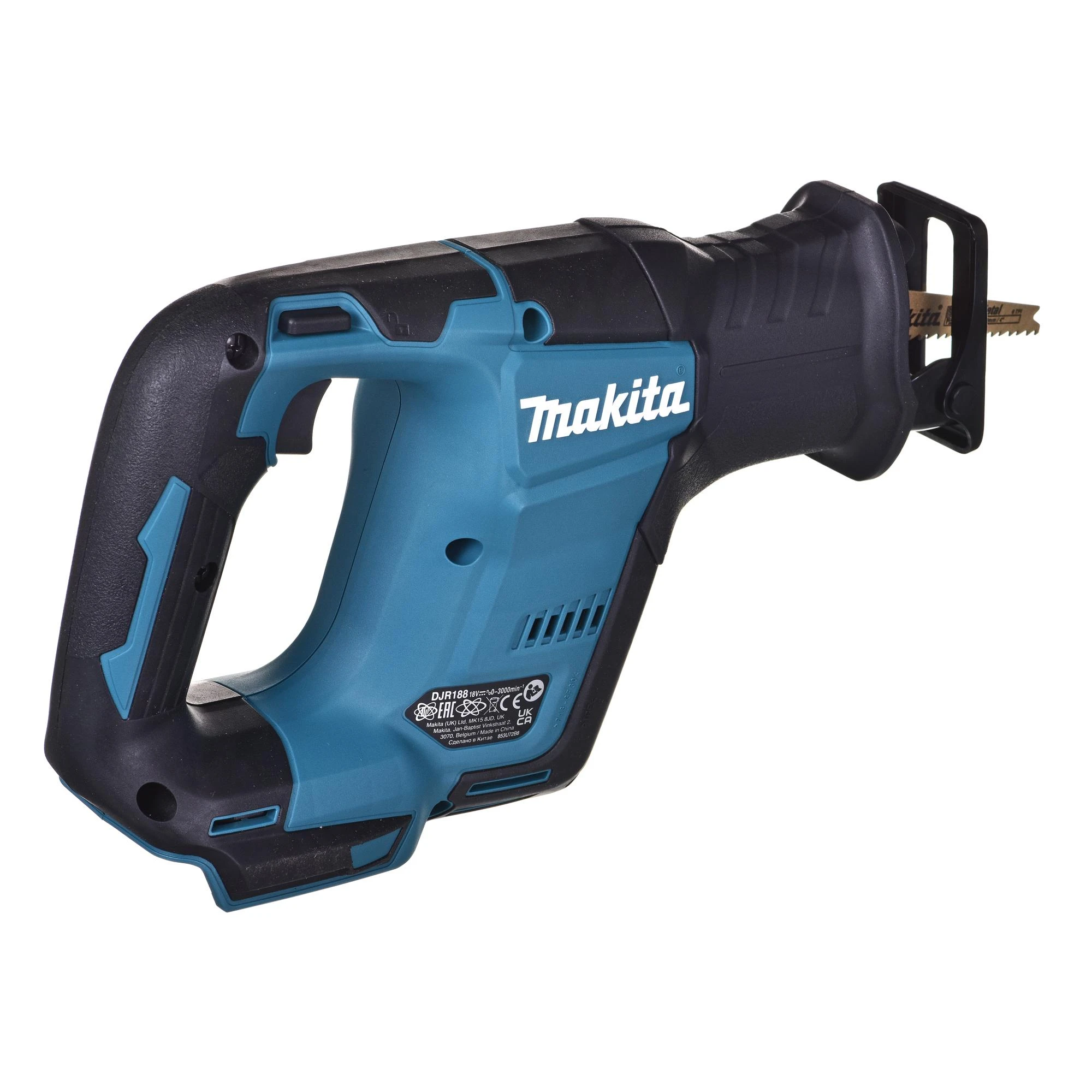 Makita DJR188Z Akumuliatorinis tiesinis pjūklas 18 V, Be akumuliatorių ir kroviklio!