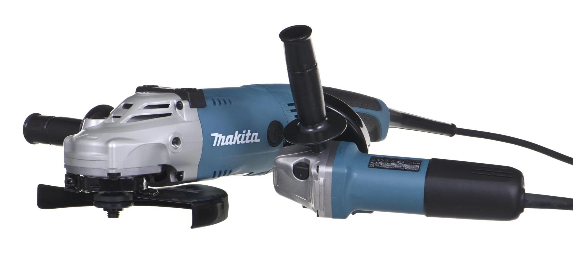MAKITA KAMPINIS ŠLIFULĖLIŲ KOMPLEKTAS DK0053 (GA9020 + 9558HNR) DĖKLAS