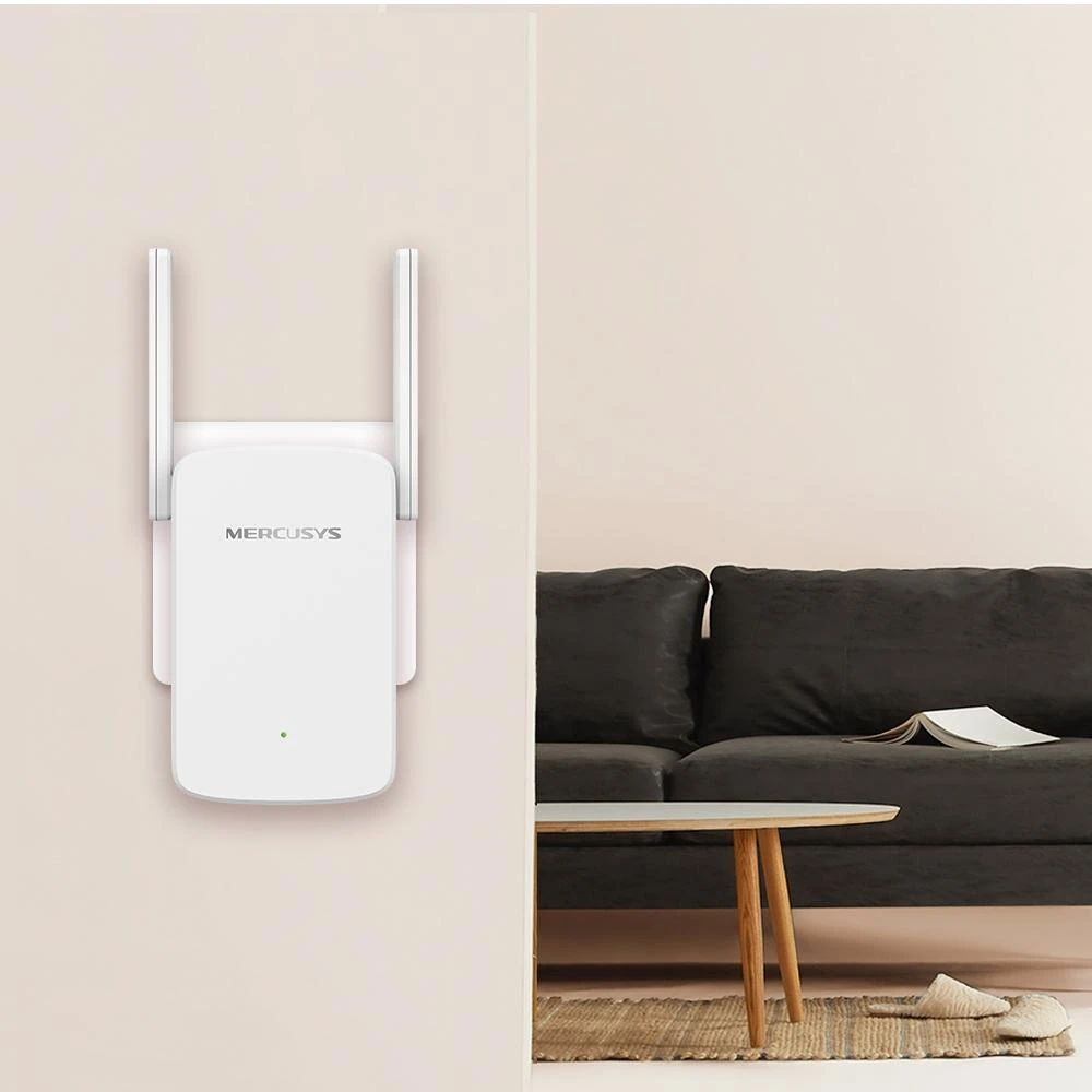 TP-Link Mercusys | AC1200 Wi-Fi diapazono plėstuvas | ME30 | 802.11ac | 2GHz/5GHz | 867+300 Mbit/s | 10/100 Mbit/s | Ethernet LAN (RJ-45) jungtys 1 | MU-MiMO Nr. | nėra PoE | Antenos tipas 2x išorinė