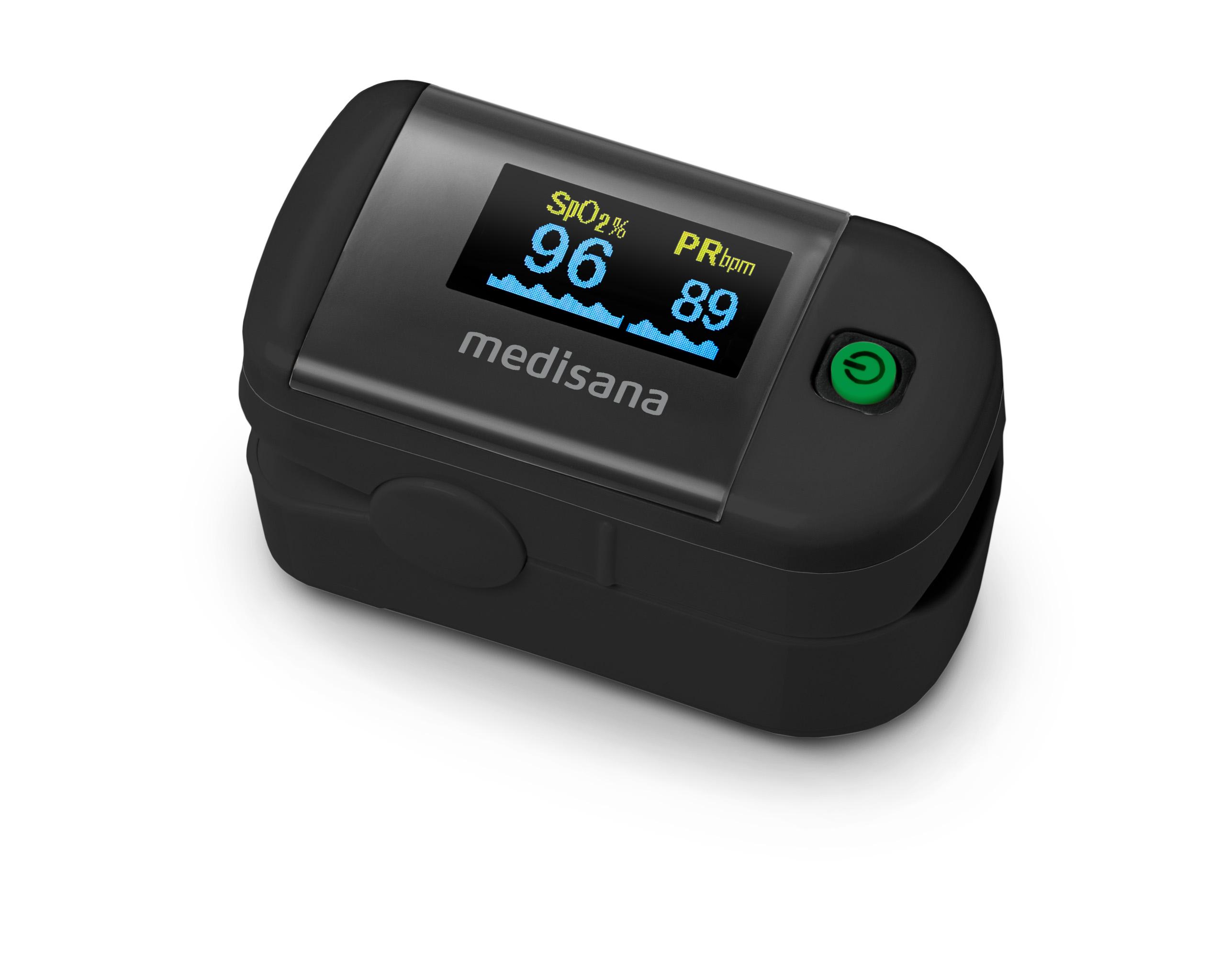 Medisana Pulso matuoklis-oksimetras PM 100, juodos spalvos