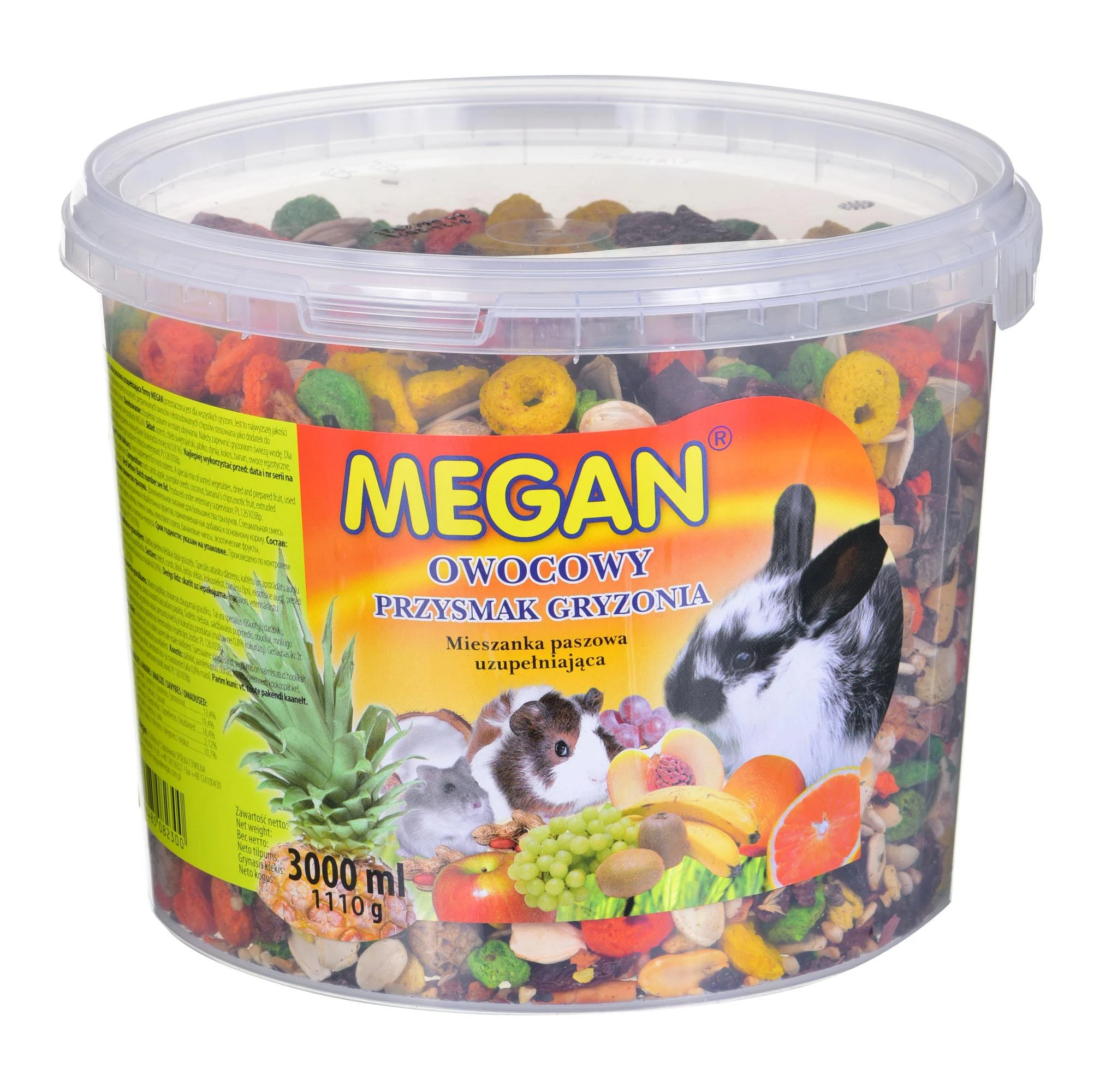 Skanėstas graužikams Megan, su vaisiais, 1.11 kg