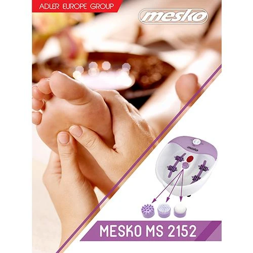 Masažinė kojų vonelė Mesko MS 2152, Baltos/Violetinės spalvos