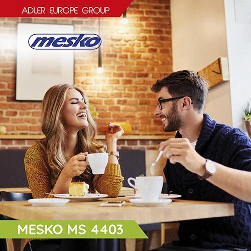 Kavos aparatas Mesko | Espresso Aparatas | MS 4403 | Slėgis 15 bar | Su pieno plakikliu | Semi-automatinis | 850 W | Nerūdijantis plienas/Juodas