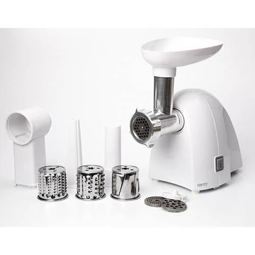 Mėsmalė Camry | CR 4802 | Baltas | 600-1500 W | Greičių skaičius 1 | Middle size sieve, mince sieve, poppy sieve, plunger, sausage filler, vegatable attachment.