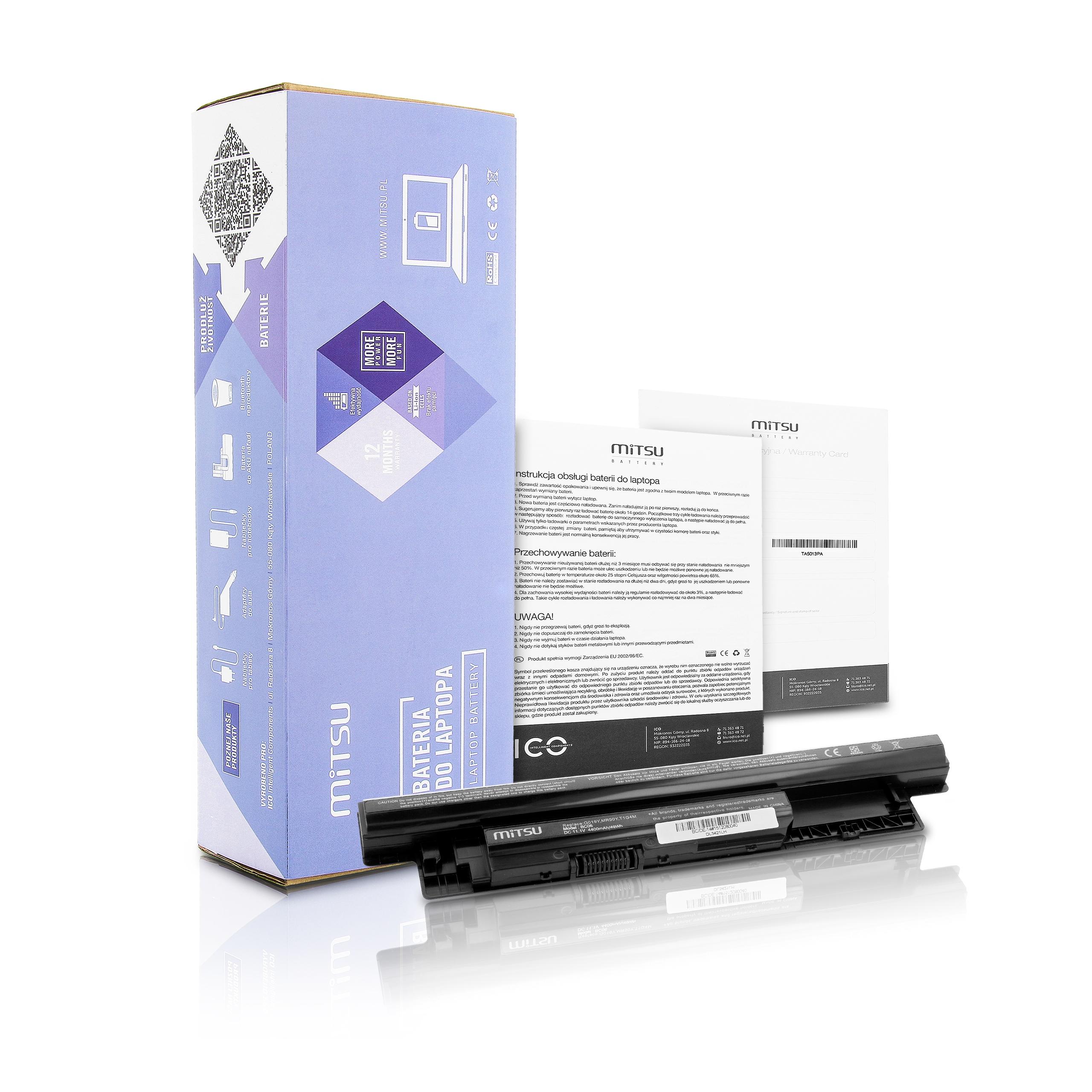 Baterija Mitsu BC/DE-14 (Dell Inspiron 4400 mAh 49 Wh)