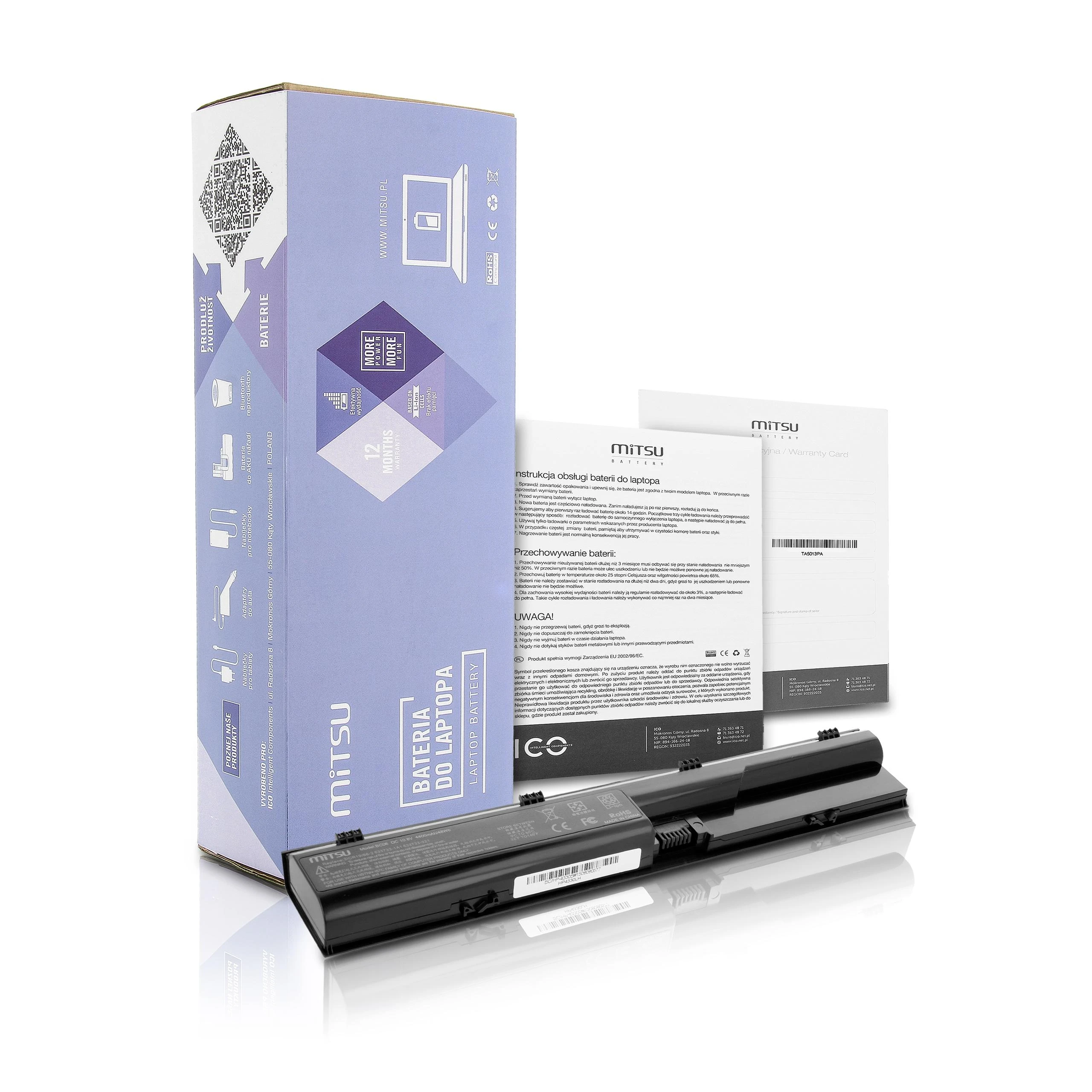 Hewlett Packard (HP) Nešiojamo kompiuterio akumuliatorius Mitsu BC/HP-4330S