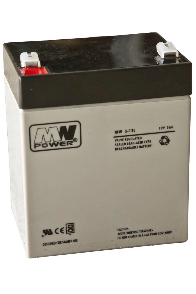 Mw Power MWPower MWS 12V 5Ah F1(187) AGM akumuliatorius, 5 metai