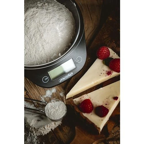 Adler Mesko | Virtuvinės svarstyklės with a bowl | MS 3164 | Maximum weight (capacity) 5kg | Graduation 1 g | Ekranas type LCD | Juodas