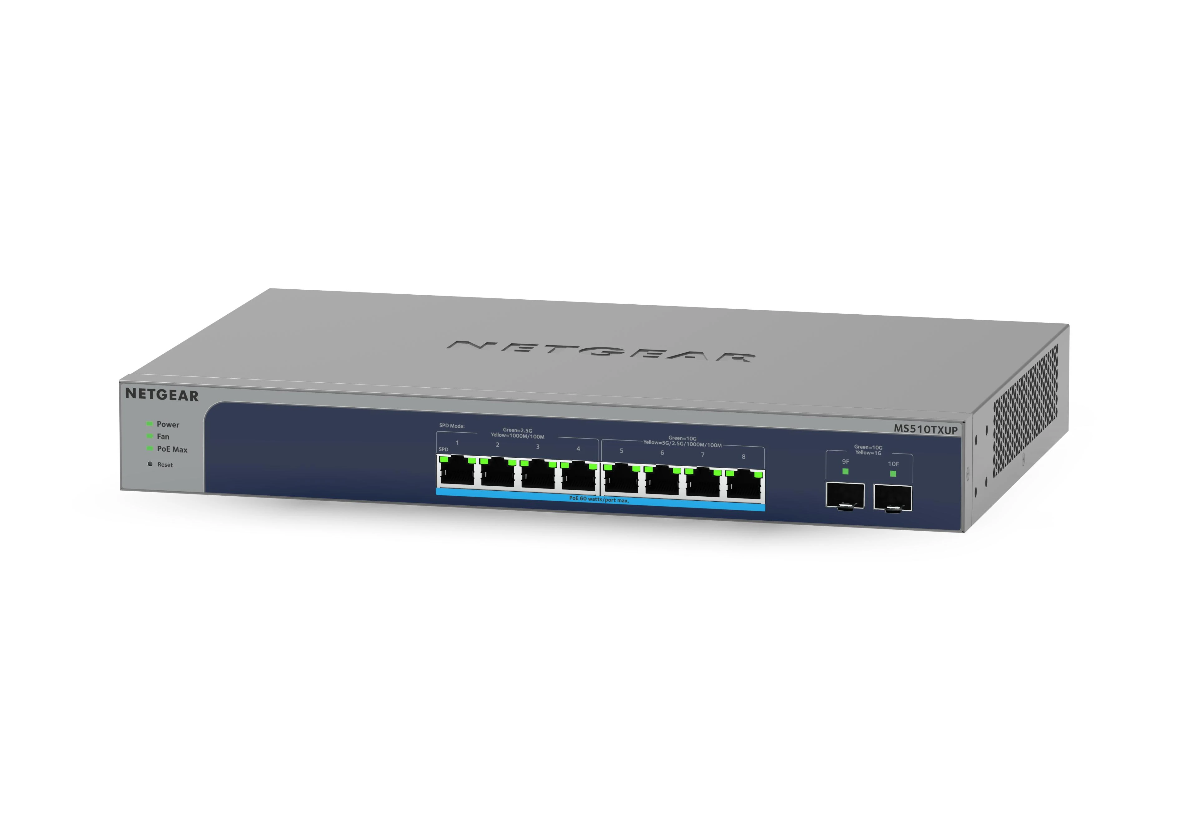 Šakotuvas „Netgear“ jungiklis MS510TXUP (MS510TXUP-100EUS) (MS510TXUP100EUS)