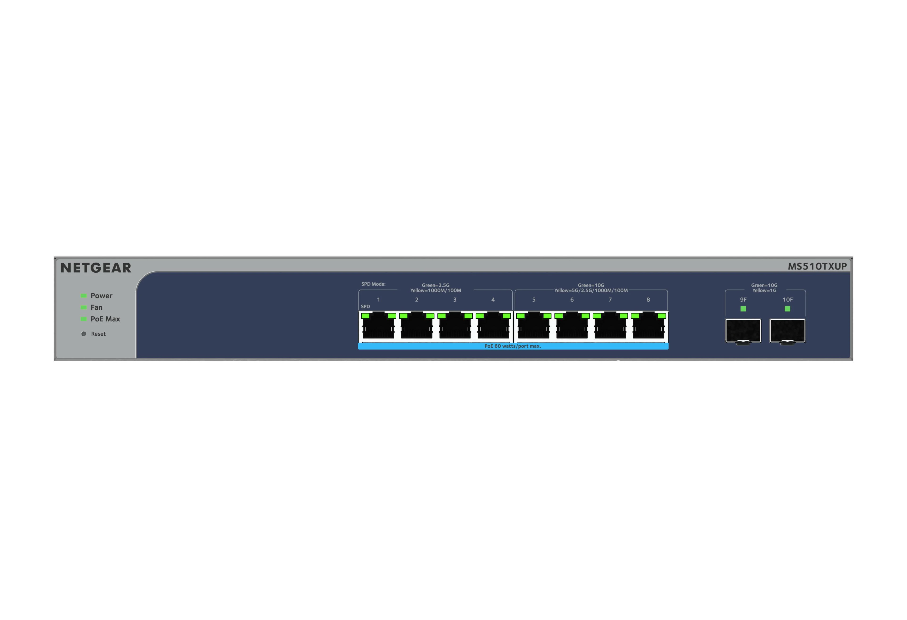Šakotuvas „Netgear“ jungiklis MS510TXUP (MS510TXUP-100EUS) (MS510TXUP100EUS)