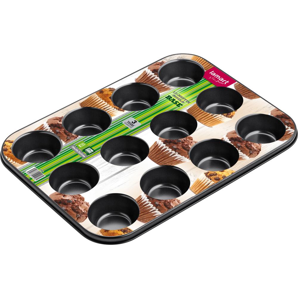 LAMART MUFFIN MOLDER 12 Vnt. PAGRINDAS LT3072