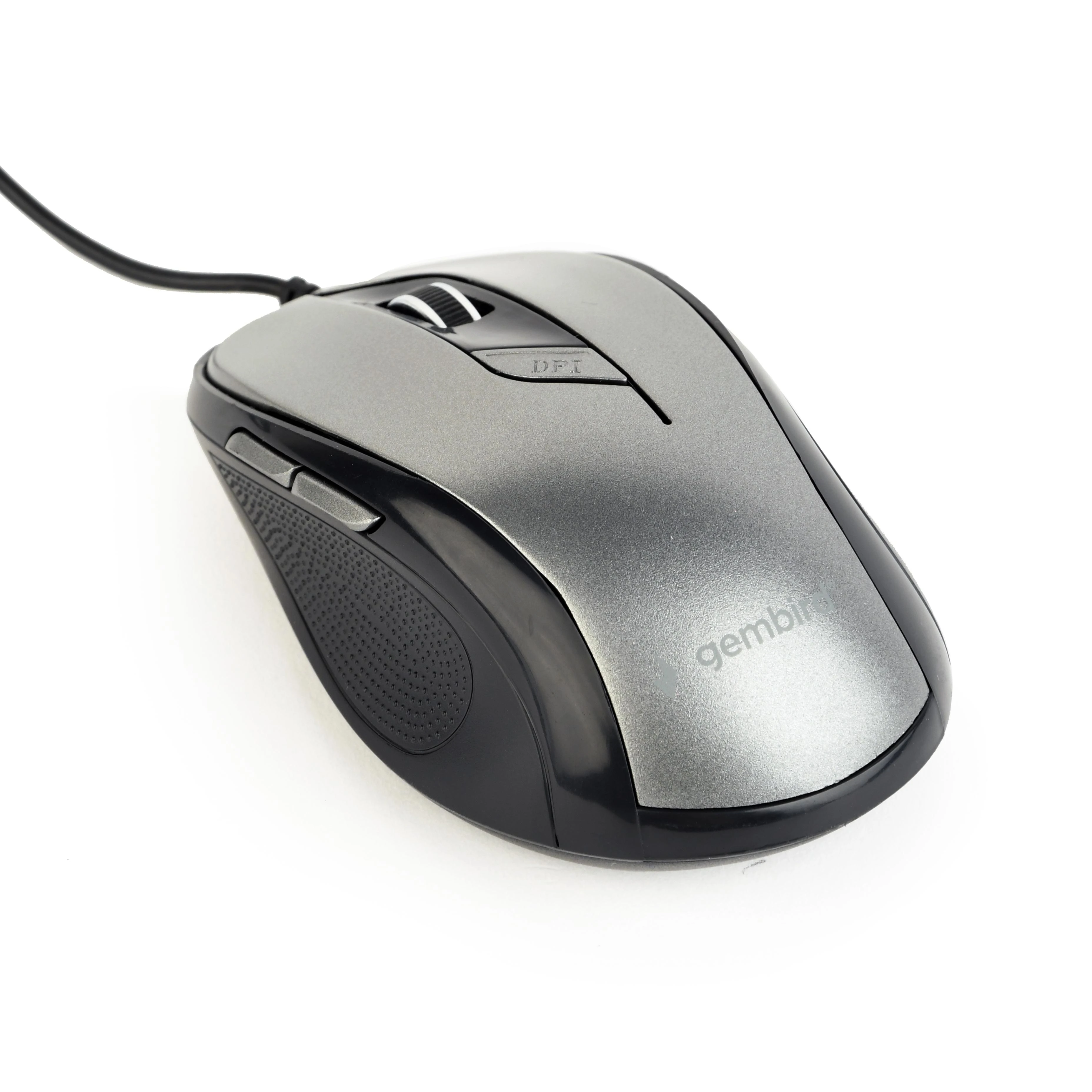 GEMBIRD MUS-6B-01-BG optinė pelė 1600DPI USB Juodas spacegrey